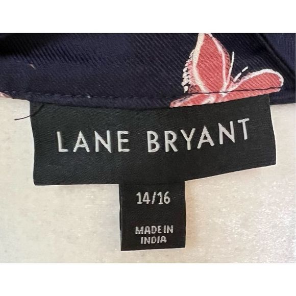 Lane Bryant No-Peek Button-Front Lace Trimmed blouse (Sz 14/16) plus - Picture 7 of 11